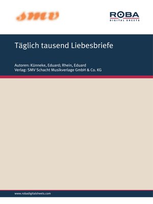 cover image of Täglich Tausend Liebesbriefe